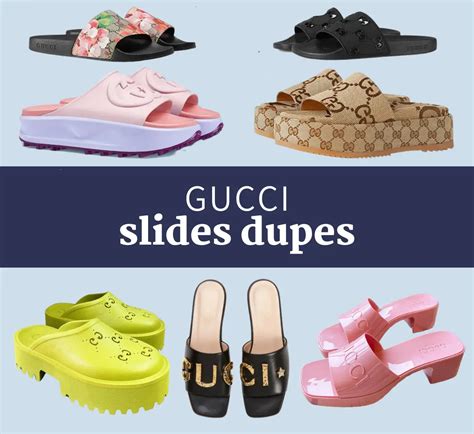 dupe for gucci slides|gucci inspired slides.